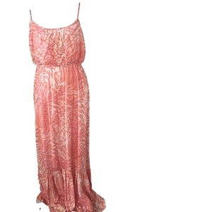 Bb Dakota Dress Steve Madden Sz M Islands In The Stream Palm Print Maxi Dress